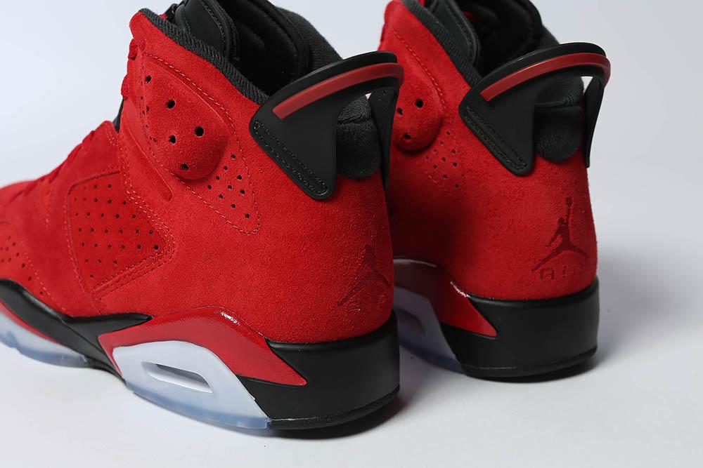 PK GOD Jordan 6 Retro Black Red RETAIL MATERIALS READY TO SHIP